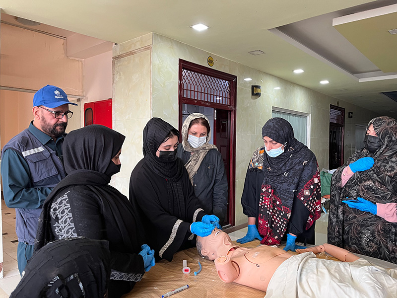 First contact health workers improve survival rates in Afghanistan with basic emergency care skills