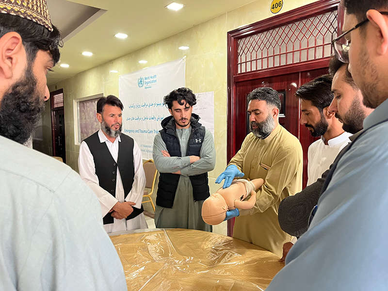 First contact health workers improve survival rates in Afghanistan with basic emergency care skills