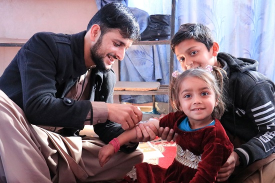 Afghanistan vaccinates 5.36 million children against measles and 6.1 million children against polio in a nationwide campaign