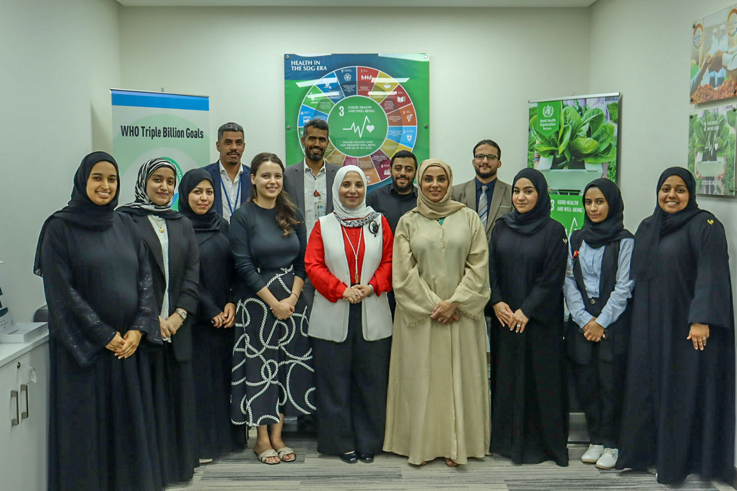 Ten participants from the Ministry of Health’s Public Health Directorate took part in the EIOS training workshop. Photo credit: WHO/WHO Bahrain.