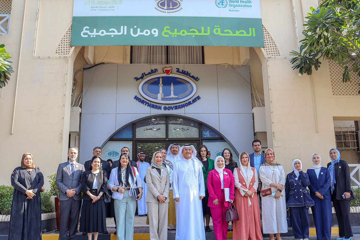  WHO delegation conducts field visits to Bahrain’s Northern Governorate as part of the healthy city programme