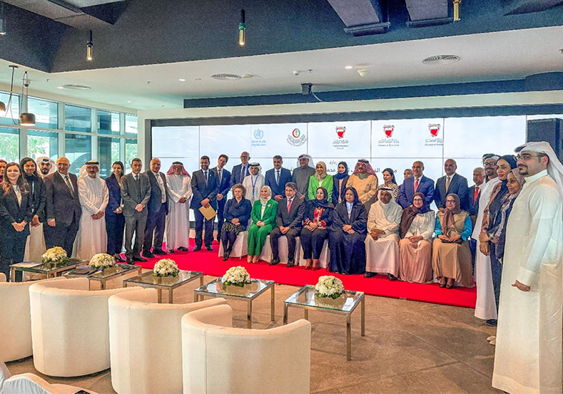 The awarding ceremony recognizing 5 universities in Bahrain as health-promoting universities. Photo credit: WHO/WHO Bahrain.