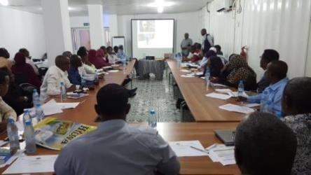 health workers in a training session