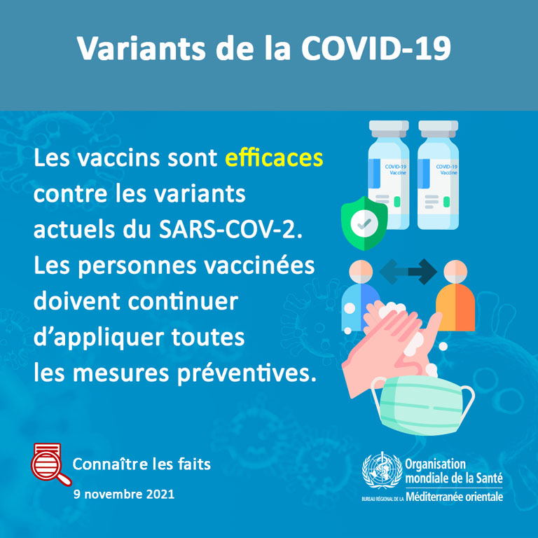 COVID-19 variant social media card - 4 - French