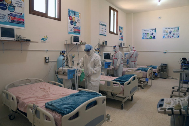 WHO (WHO Gaziantep, Turkish Red Crescent and OCHA) delivered the first set of 25 ventilators planned for distribution among 3 designated COVID-19 isolation hospitals across northwest Syria on 11 June 2020.