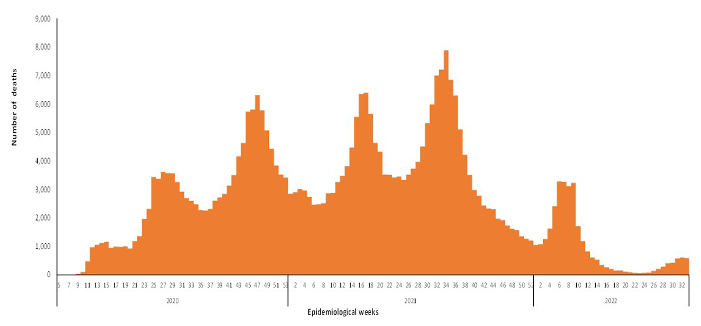 COVID-19-epidemiological-33-weeks-for-deaths