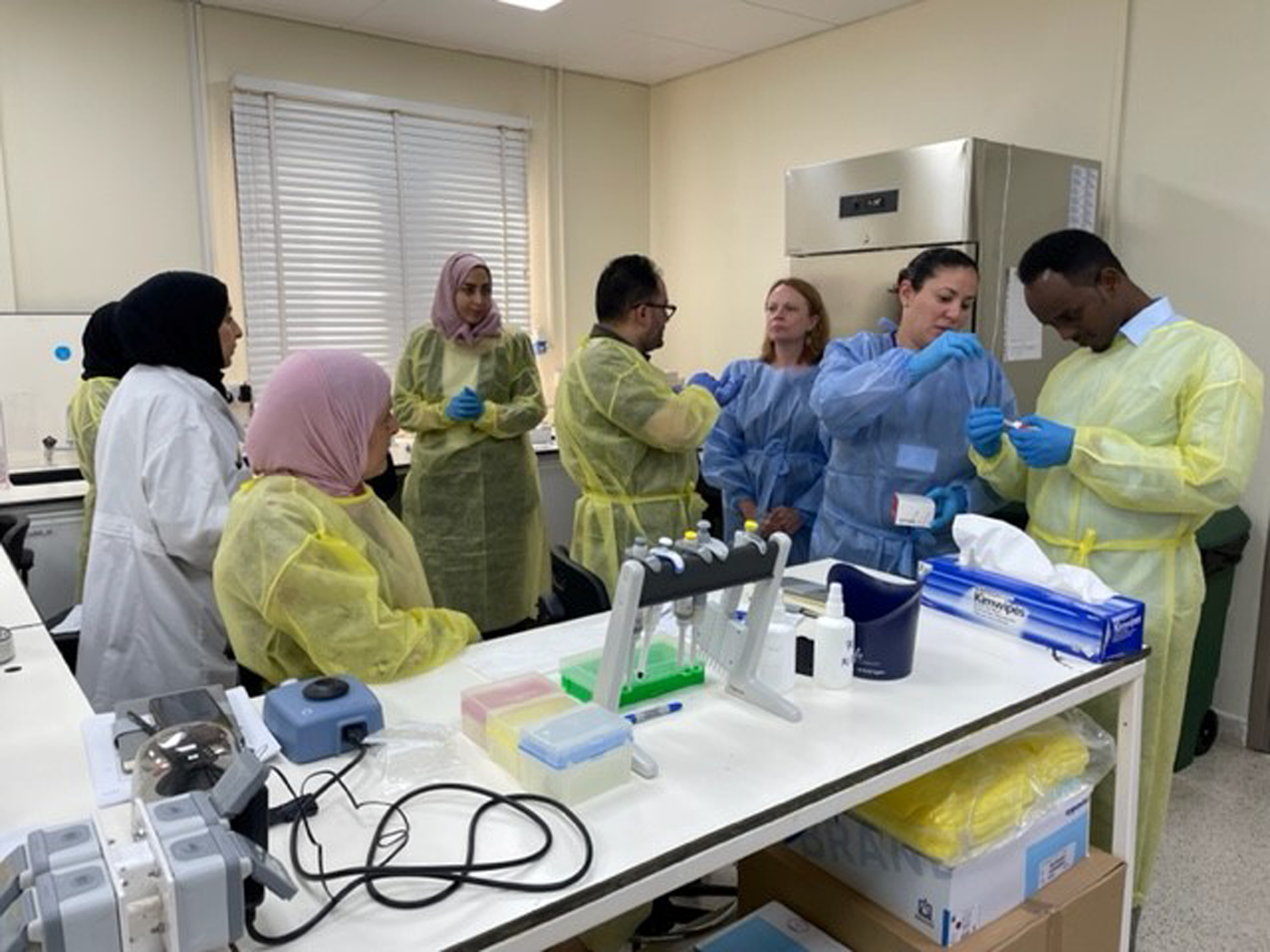 Training on influenza and SARS-CoV-2 genetic sequencing in Muscat, Oman