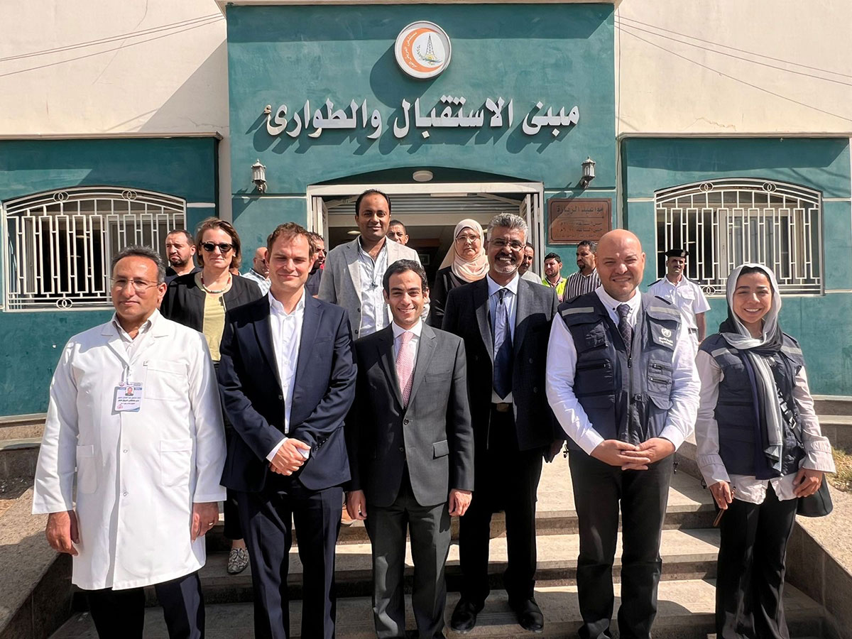 WHO and the UK sign an agreement to support patients from Gaza in Egypt