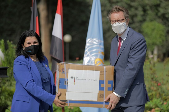 Germany donates 7 million masks to WHO to help protect Egyptian health care professionals