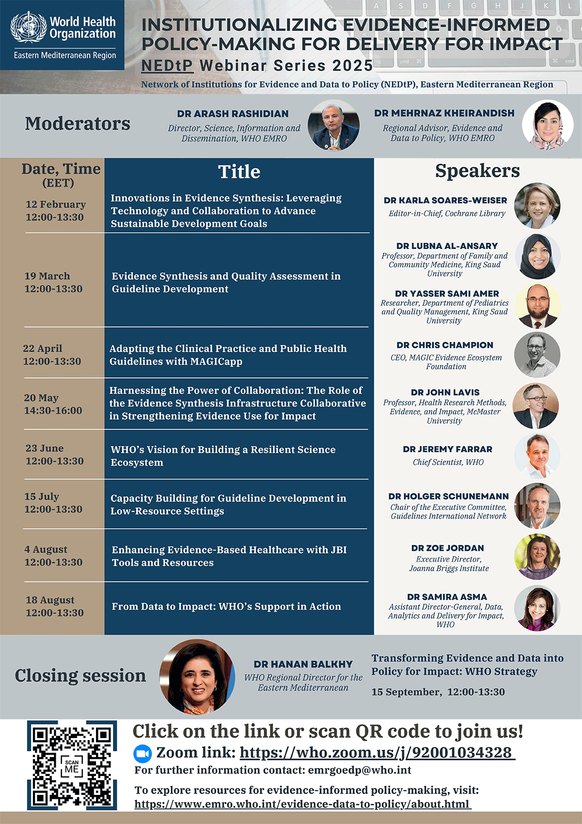 Institutionalizing Evidence-informed Policy-making for Delivery for Impact: NEDtP Webinar Series 2025!