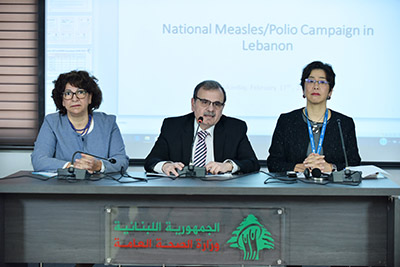 The Ministry of Public Health and the Lebanese Pediatric Society  urge parents to get their children vaccinated against measles