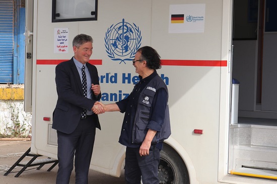 Thanks to support from the Government of Germany, WHO delivers mobile clinics to Benghazi