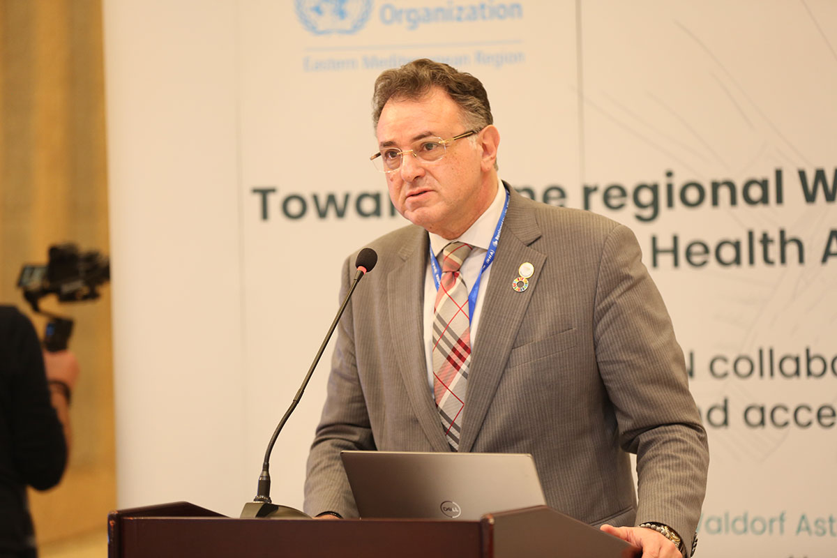 Director of Programme Management at the Regional Office for the Eastern Mediterranean Dr Adham Ismail. Photo credit: WHO