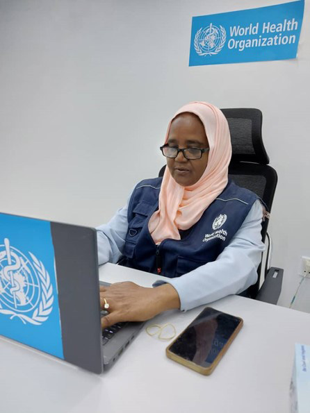 Meet the heroes powering our emergency response: Dr Nahid Idris Salih Khalid: Officer in Charge, WHO operations hub, Gezira, Sudan