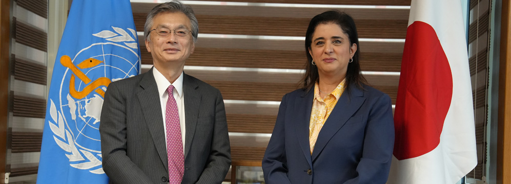 WHO Regional Director and Japan's Ambassador to Egypt commit to strengthening partnership for health in the Eastern Mediterranean Region