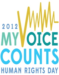 Human Rights Day, 10 December 2012: My Voice Counts