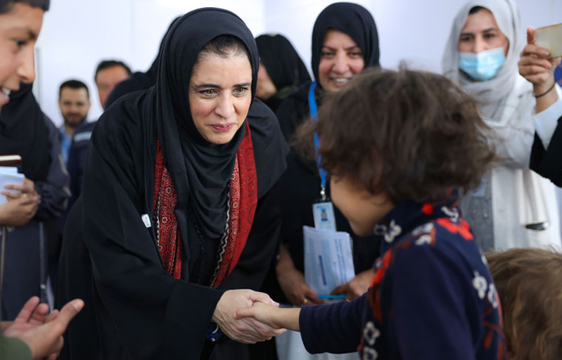 Dr Balkhy speaking with children during her visit to a Drug Addiction Treatment Centre in Kabul, Afghanistan.