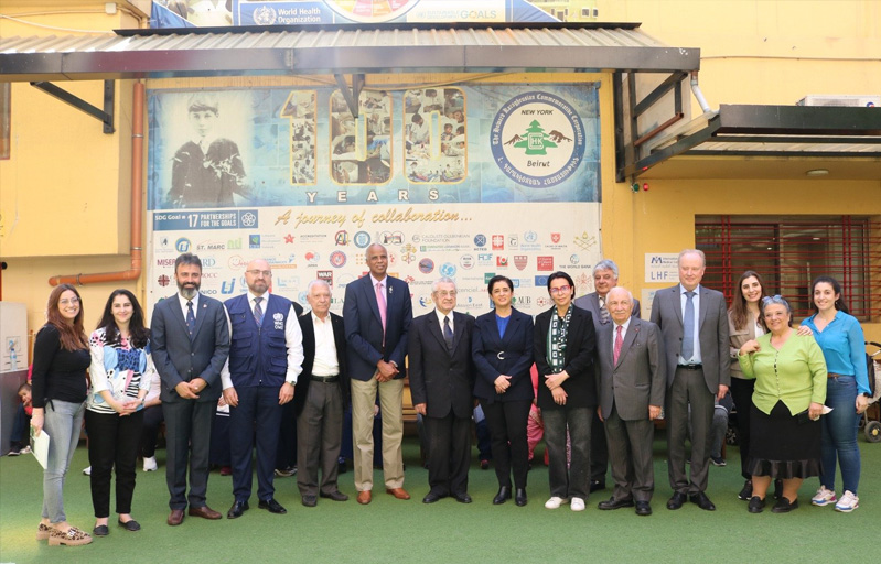 WHO Regional Director Dr Hanan Balkhy visting Karagheusian Primary Healthcare Center, one of Beirut’s largest primary health care centres.