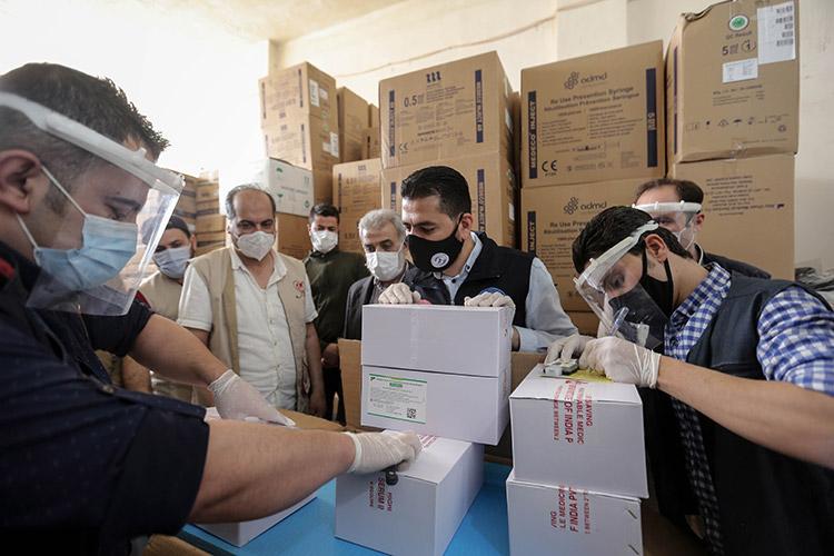 Syria receives its first delivery of COVID-19 vaccines through the COVAX Facility