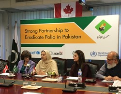 Canada extends support to stop polio transmission in Pakistan