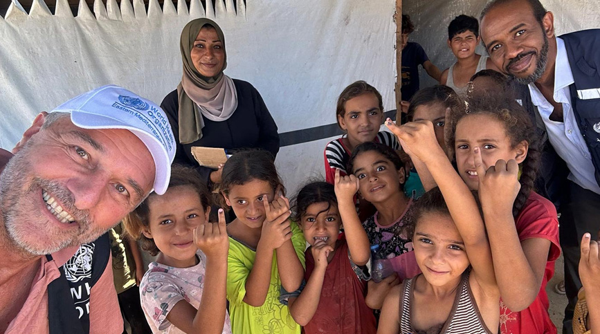 Around 560 000 children vaccinated in first round of polio campaign in Gaza
