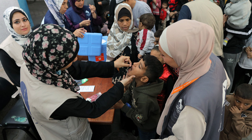 Second round of polio campaign in Gaza completed amid ongoing conflict and attacks: UNICEF and WHO