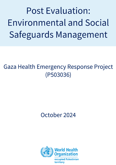 Environmental and Social Safeguards Management