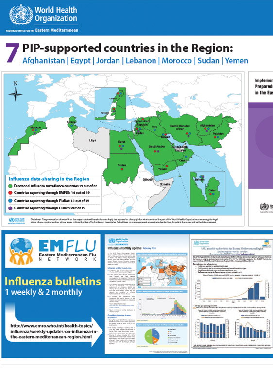 Key achievements of the Pandemic Influenza Preparedness (PIP) Partnership Contribution implementation in the Eastern Mediterranean Region