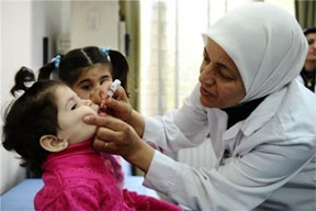 Over 20 million children to be vaccinated in Syria and neighbouring countries against polio