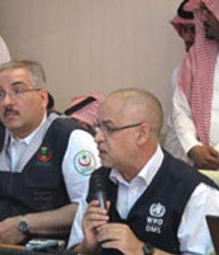 WHO participates in a public health preparedness mission for Hajj 1432