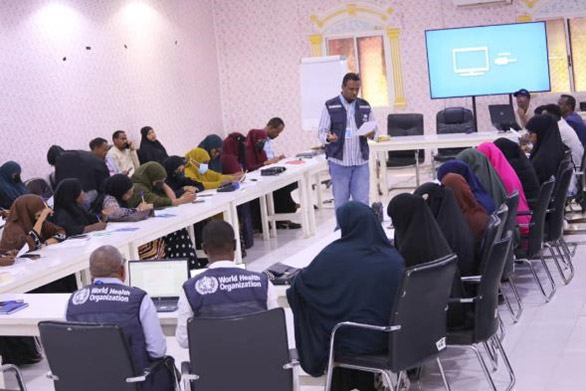 Training on AEFI surveillance in Puntland, Somalia. Photo credit: WHO Somalia