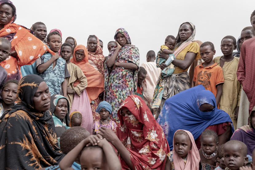 The town of Adre in eastern Chad had a population of 40 000 before the war started in early 2023. Today, it is home to over 800 000 people. Photo: WHO / Nicolò Filippo Rosso 