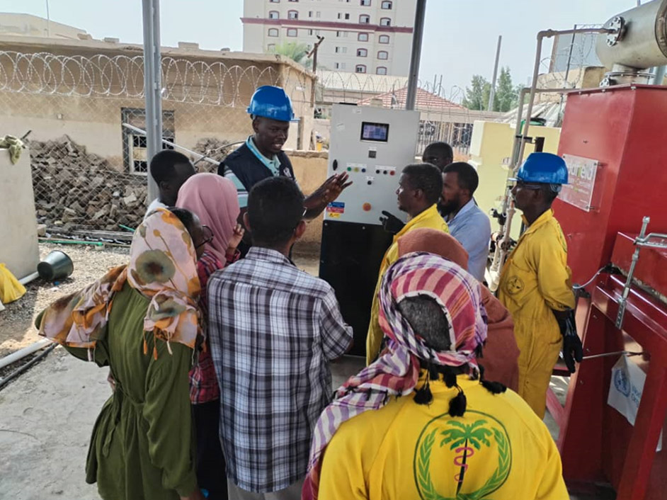 WHO is transforming medical waste management in Sudan with EU support