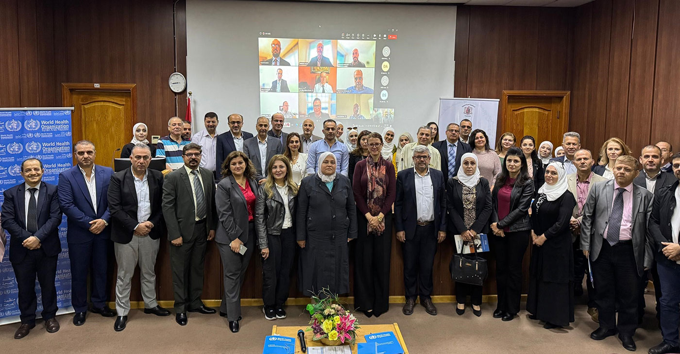 ToT programme to enhance hospital management and care across Syria. Photo credit: @WHO Syria-Bashar Sattari