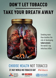 World No Tobacco Day 2019 - English poster