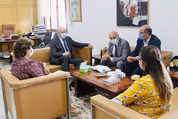 Rencontre du Dr Yves Souteyrand, Représentant de l’OMS en Tunisie avec le Dr Faouzi Mehdi, Ministre de la Santé