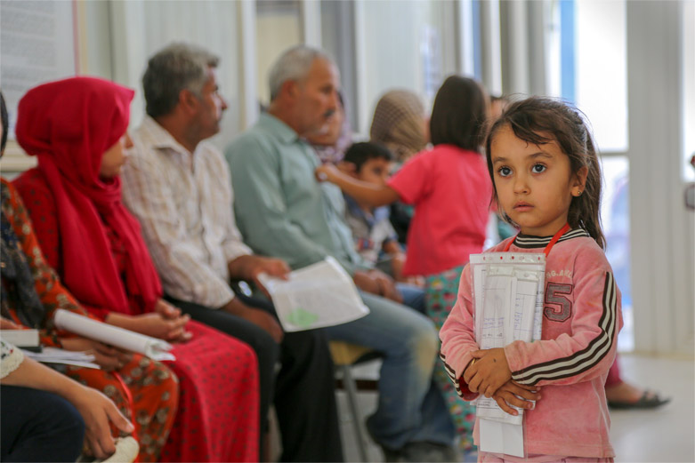 Child from Yemen in a hospital