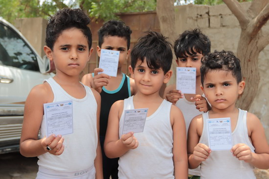 Second round of oral cholera vaccine reaches nearly 400 000 people in Aden, Taiz and Al Dhale’e