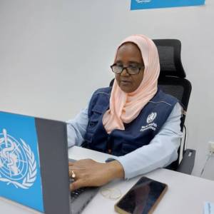 Meet the heroes powering our emergency response: Dr Nahid Idris Salih Khalid: Officer in Charge, WHO operations hub, Gezira, Sudan