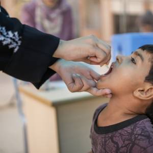 Second round of polio vaccination in the Gaza Strip aims to vaccinate over half a million children