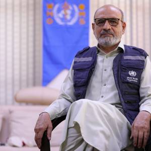 Meet the heroes powering our emergency response: Dr Sayed Abo Bakar Rasooli, Health Emergencies Officer, and Incident Manager for Herat Earthquakes Emergency Response, WHO Afghanistan